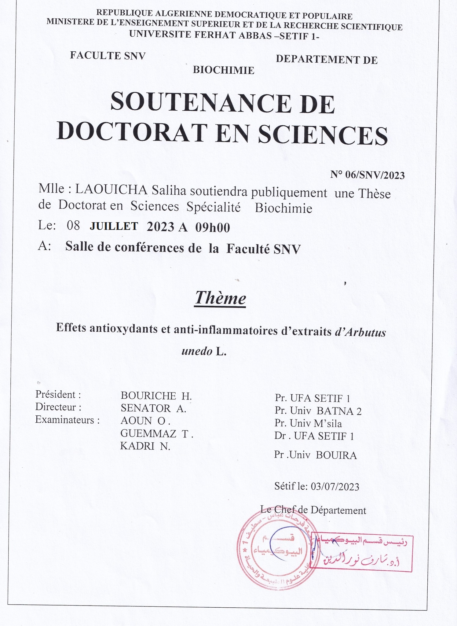 Soutenance