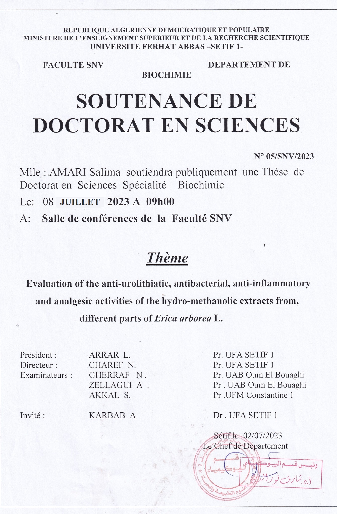 Soutenance