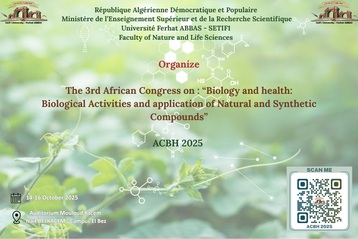 Program of the Third African Conference on Biology and Health