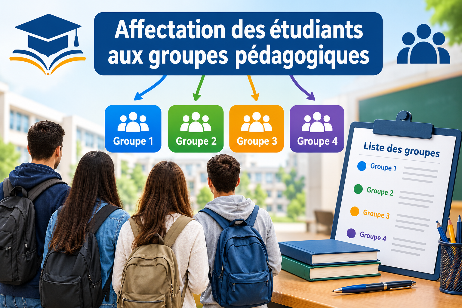 Répartition des étudiants dans les groupes pédagogiques