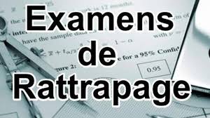Calendrier des examens de rattrapage actualisé au 02/06/2026