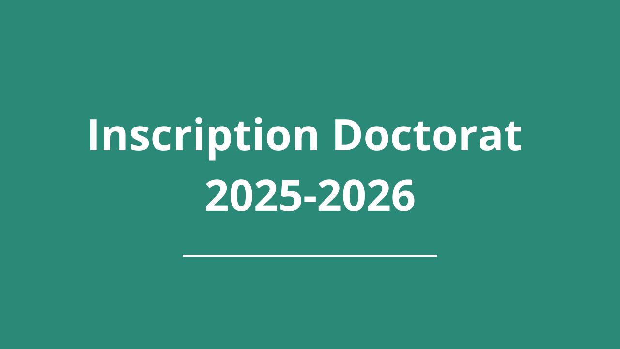 Annonce au nouveaux Doctorants