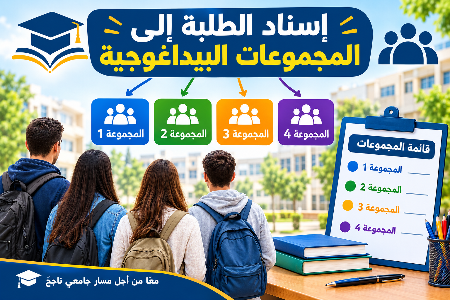 إسناد الطلبة الى الأفواج البيداغوجية
